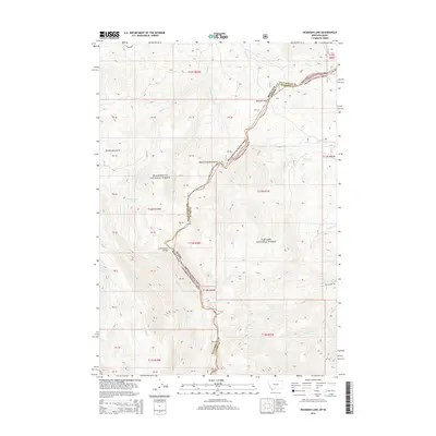2014 Map of Deadman Lake, 2014 Print
