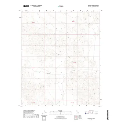 2018 Map of Deadman Lake NE, 2018 Print