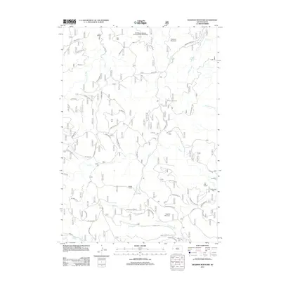 2012 Map of Deadman Mountain, 2012 Print