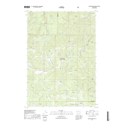 2017 Map of Deadman Mountain, 2017 Print