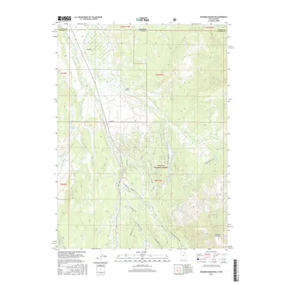 2017 Map of Deadman Mountain, 2017 Print