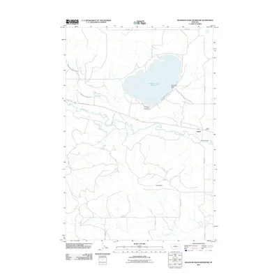 2011 Map of Deadmans Basin Reservoir, 2011 Print