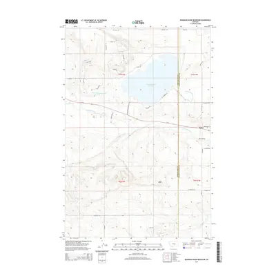 2014 Map of Deadmans Basin Reservoir, 2014 Print