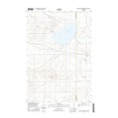2017 Map of Deadmans Basin Reservoir, 2017 Print