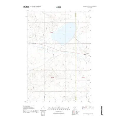 2020 Map of Deadmans Basin Reservoir, 2020 Print