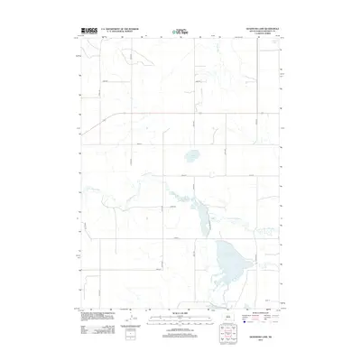 2012 Map of Deadmans Lake, 2012 Print