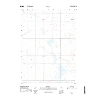 2017 Map of Deadmans Lake, 2017 Print