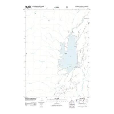 2011 Map of Deadwood Reservoir, 2011 Print