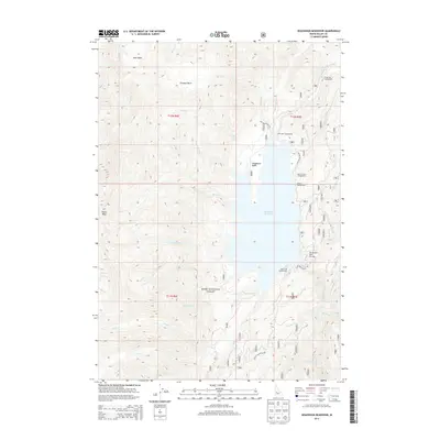 2013 Map of Deadwood Reservoir, 2013 Print