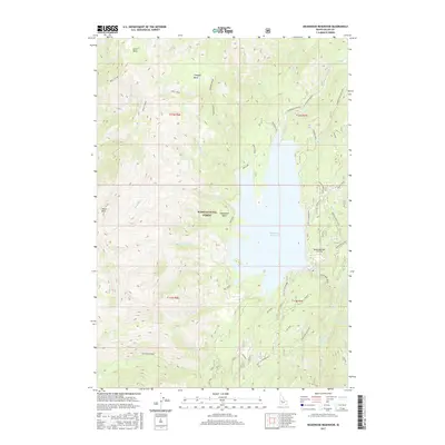 2017 Map of Deadwood Reservoir, 2017 Print