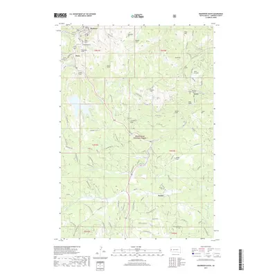 2017 Map of Deadwood South, 2017 Print