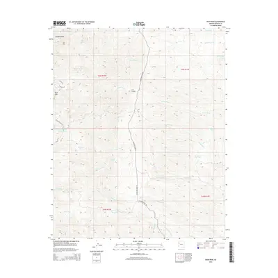 2014 Map of Dean Peak, 2014 Print