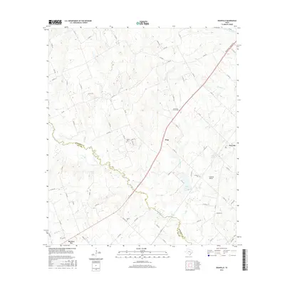 2016 Map of Deanville, 2016 Print