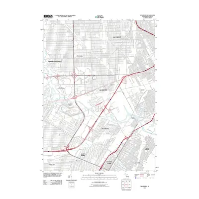 2011 Map of Dearborn, 2011 Print