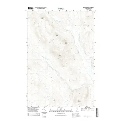 2014 Map of Deasey Mountain, 2014 Print