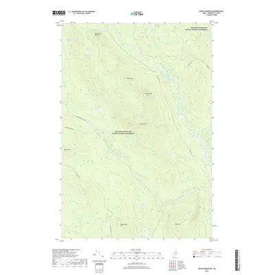 2018 Map of Deasey Mountain, 2018 Print