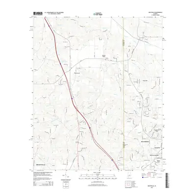 2014 Map of Deatsville, 2014 Print