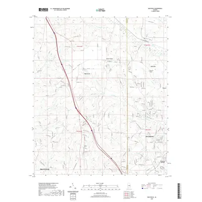 2020 Map of Deatsville, 2020 Print