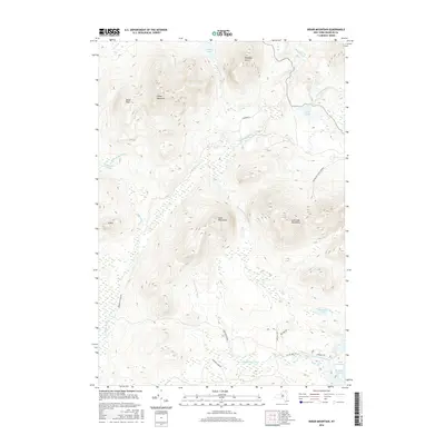 2016 Map of Debar Mountain, 2016 Print