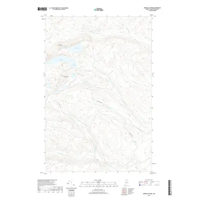 2018 Map of Deboullie Pond, 2018 Print