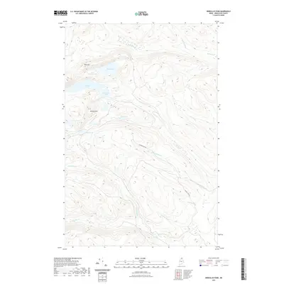 2021 Map of Deboullie Pond, 2021 Print