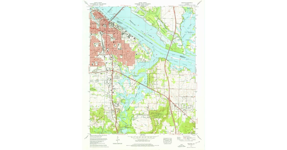 1970s Maps of Decatur, AL | Pastmaps