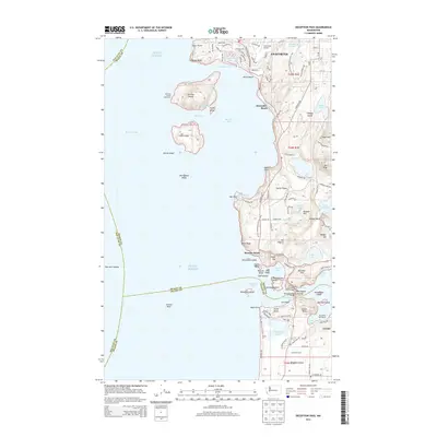 2014 Map of Deception Pass, 2014 Print