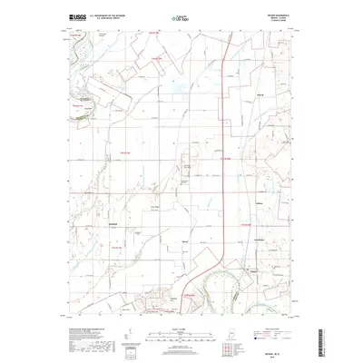 2019 Map of Decker, 2019 Print
