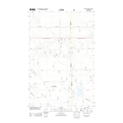 2013 Map of Decker Lake, 2013 Print