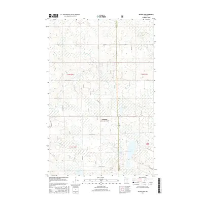 2016 Map of Decker Lake, 2016 Print