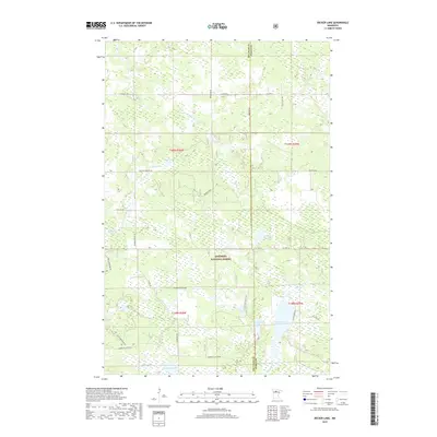2019 Map of Decker Lake, 2019 Print