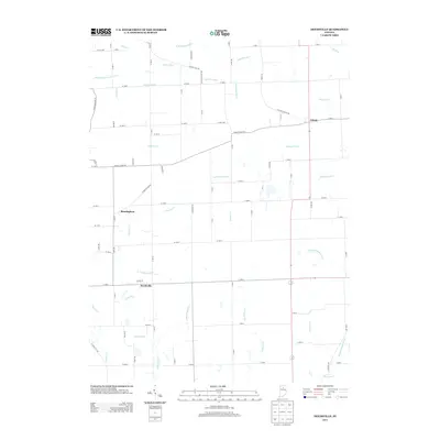 2013 Map of Deedsville, 2013 Print