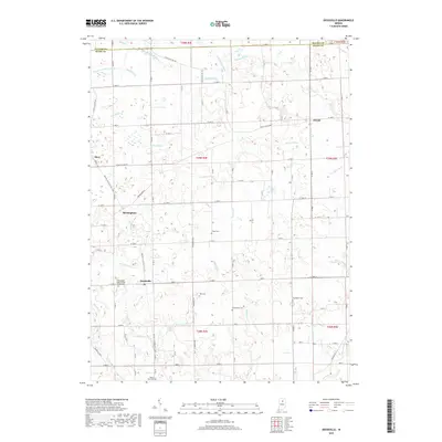 2019 Map of Deedsville, 2019 Print