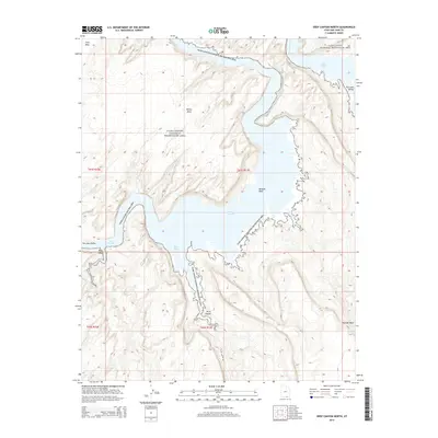 2014 Map of Deep Canyon North, 2014 Print