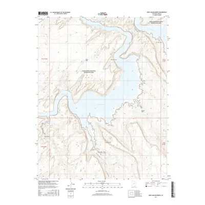 2017 Map of Deep Canyon North, 2017 Print