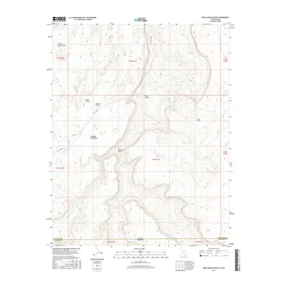 2017 Map of Deep Canyon South, 2017 Print
