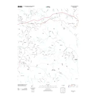 2013 Map of Deep Gap, 2013 Print