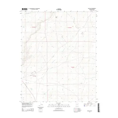 2014 Map of Deep Lake, 2014 Print