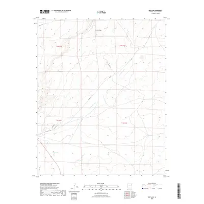 2018 Map of Deep Lake, 2018 Print