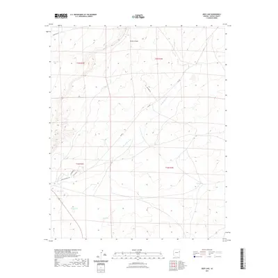 2021 Map of Deep Lake, 2021 Print