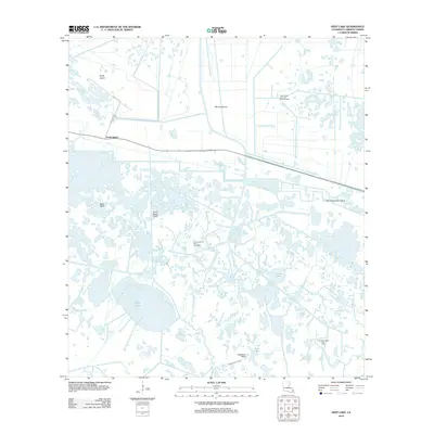 2012 Map of Deep Lake, 2012 Print