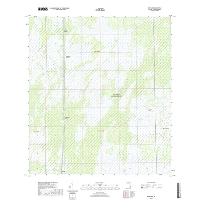 2018 Map of Deep Lake, 2018 Print