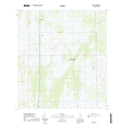 2021 Map of Deep Lake, 2021 Print