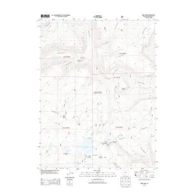 2013 Map of Deep Lake, 2013 Print