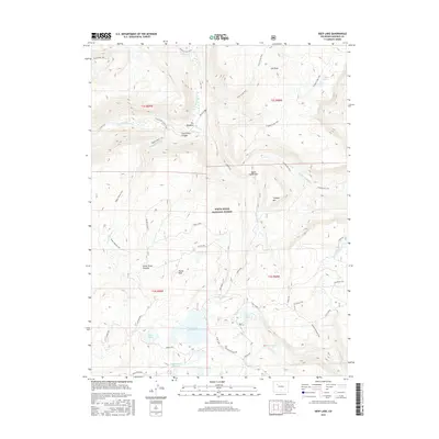 2016 Map of Deep Lake, 2016 Print