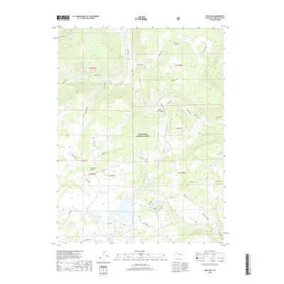 2019 Map of Deep Lake, 2019 Print