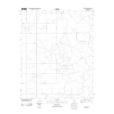 2012 Map of Deep Lake, 2012 Print