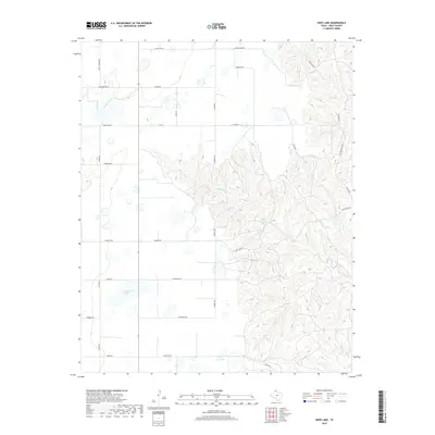 2019 Map of Deep Lake, 2019 Print