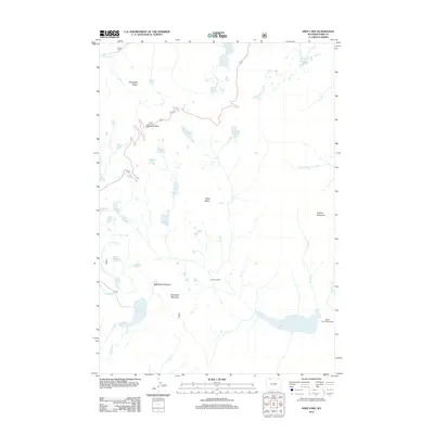 2012 Map of Deep Lake, 2012 Print