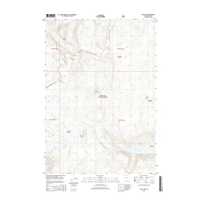 2015 Map of Deep Lake, 2015 Print